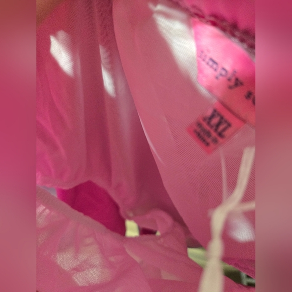 Simply Southern Bubble Gum Pink Blue Preppy Lined Athletic Shorts NWT - Picture 4 of 7